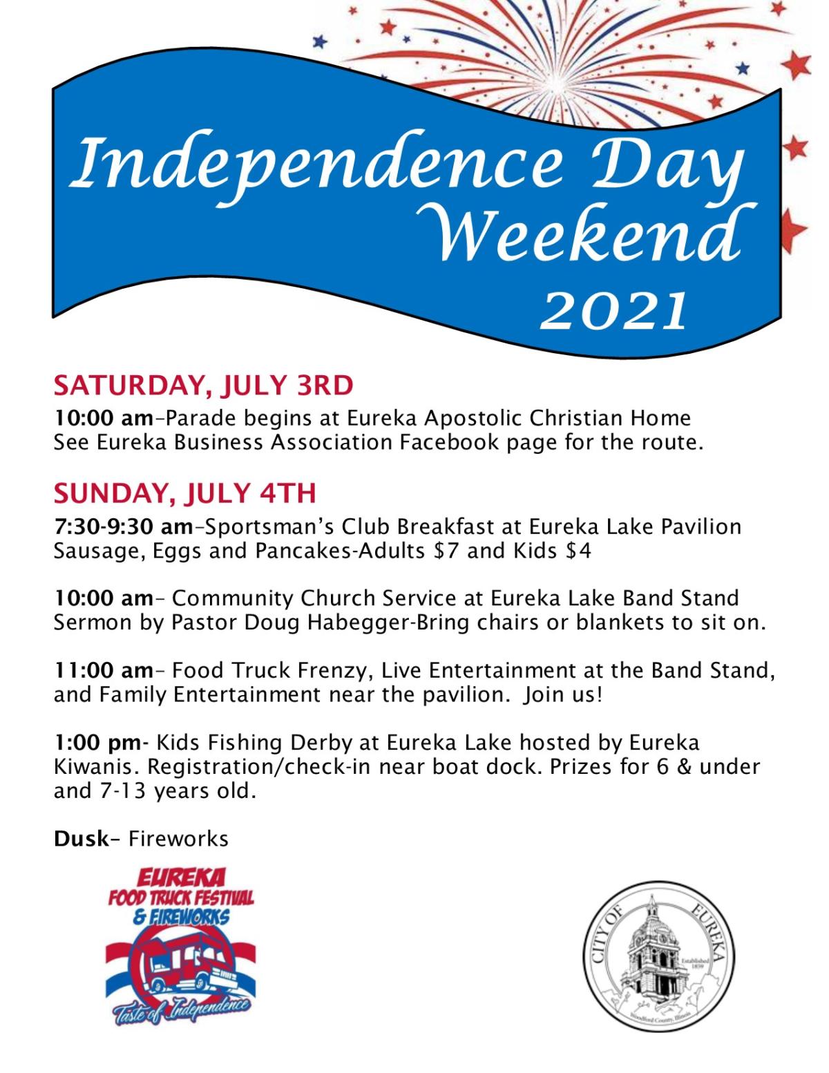 July 3rd and 4th activities